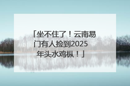 坐不住了！云南易门有人捡到2025年头水鸡枞！