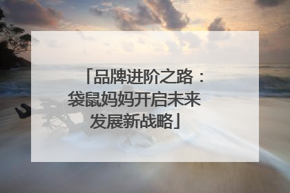 品牌进阶之路：袋鼠妈妈开启未来发展新战略