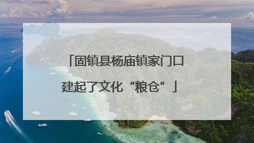 固镇县杨庙镇家门口建起了文化“粮仓”