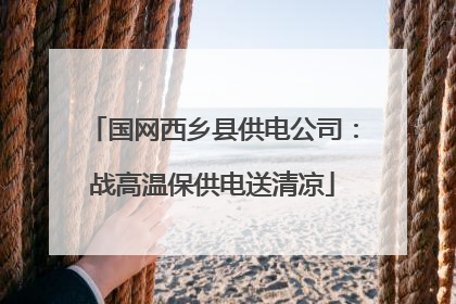 国网西乡县供电公司：战高温保供电送清凉