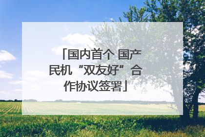 国内首个 国产民机“双友好”合作协议签署