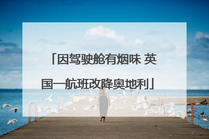 因驾驶舱有烟味 英国一航班改降奥地利