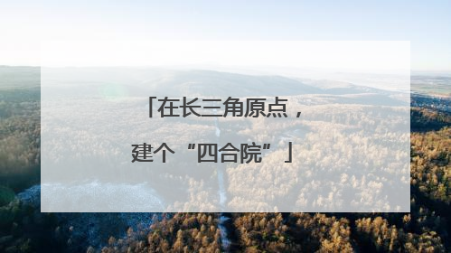 在长三角原点，建个“四合院”