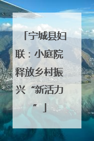 宁城县妇联：小庭院释放乡村振兴“新活力”