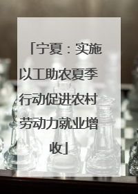 宁夏：实施以工助农夏季行动促进农村劳动力就业增收