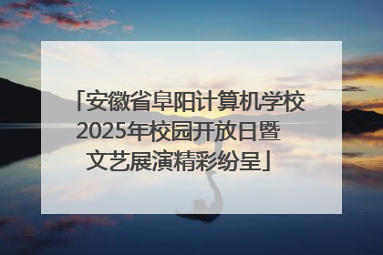 安徽省阜阳计算机学校2025年校园开放日暨文艺展演精彩纷呈