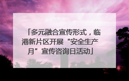 多元融合宣传形式，临港新片区开展“安全生产月”宣传咨询日活动