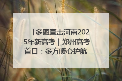 多图直击河南2025年新高考｜郑州高考首日：多方暖心护航 助力学子逐梦