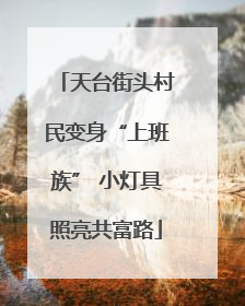 天台街头村民变身“上班族” 小灯具照亮共富路