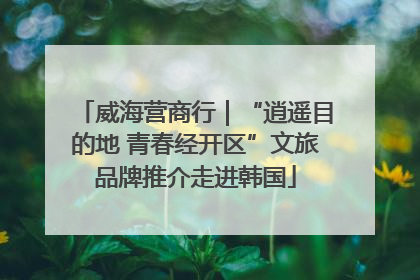 威海营商行｜“逍遥目的地 青春经开区”文旅品牌推介走进韩国