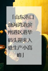 山东港口渤海湾港滨州港区港华码头迎来入夏生产小高峰
