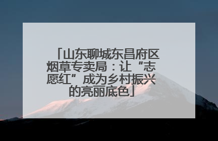山东聊城东昌府区烟草专卖局：让“志愿红”成为乡村振兴的亮丽底色