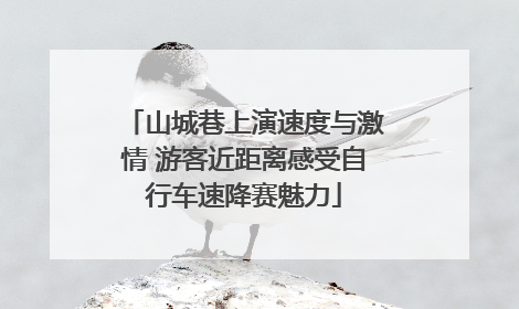 山城巷上演速度与激情 游客近距离感受自行车速降赛魅力