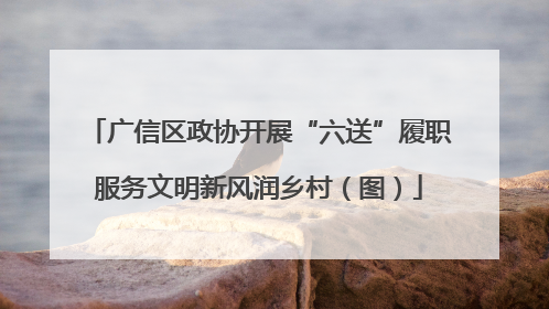 广信区政协开展“六送”履职服务文明新风润乡村（图）
