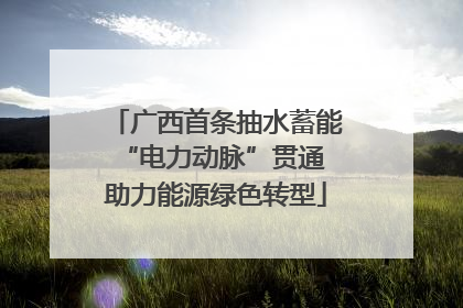 广西首条抽水蓄能“电力动脉”贯通 助力能源绿色转型