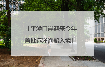 平潭口岸迎来今年首批远洋渔船入境
