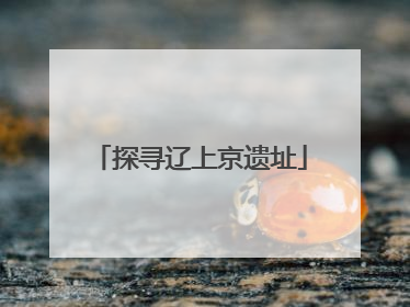 探寻辽上京遗址