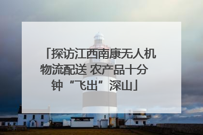 探访江西南康无人机物流配送 农产品十分钟“飞出”深山