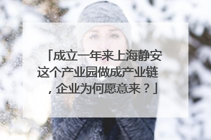 成立一年来上海静安这个产业园做成产业链，企业为何愿意来？