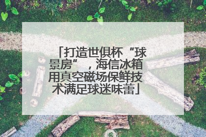 打造世俱杯“球景房”，海信冰箱用真空磁场保鲜技术满足球迷味蕾