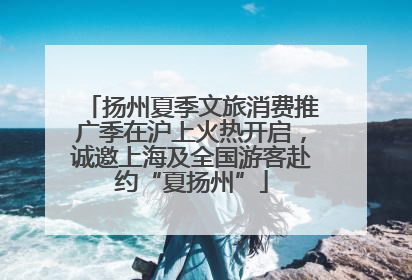 扬州夏季文旅消费推广季在沪上火热开启，诚邀上海及全国游客赴约“夏扬州”