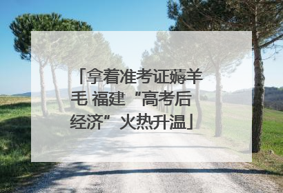 拿着准考证薅羊毛 福建“高考后经济”火热升温