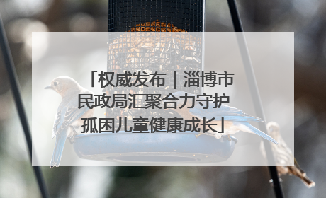 权威发布｜淄博市民政局汇聚合力守护孤困儿童健康成长