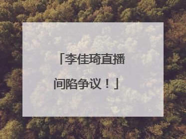 李佳琦直播间陷争议！