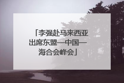 李强赴马来西亚出席东盟—中国—海合会峰会