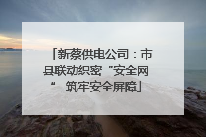 新蔡供电公司：市县联动织密“安全网” 筑牢安全屏障