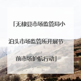 无棣县市场监管局小泊头市场监管所开展节前市场护航行动