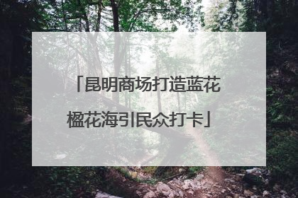 昆明商场打造蓝花楹花海引民众打卡