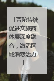 普陀持续促进文旅商体展深度融合，激活区域消费活力