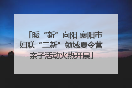 暖“新”向阳 襄阳市妇联“三新”领域夏令营亲子活动火热开展