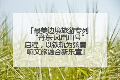 最美边境旅游专列“丹东·凤凰山号”启程，以铁轨为弦奏响文旅融合新乐章