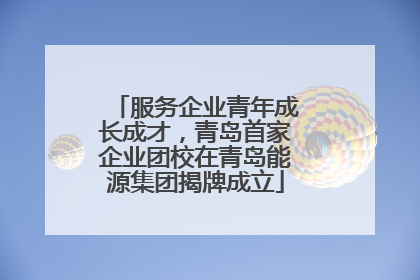 服务企业青年成长成才，青岛首家企业团校在青岛能源集团揭牌成立