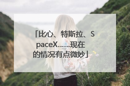 比心、特斯拉、SpaceX……现在的情况有点微妙