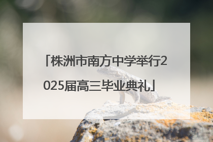 株洲市南方中学举行2025届高三毕业典礼