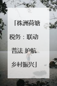株洲荷塘税务：联动普法 护航乡村振兴