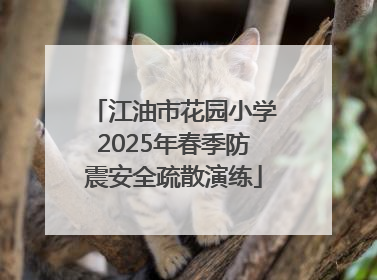 江油市花园小学2025年春季防震安全疏散演练