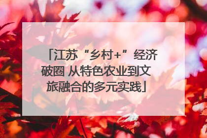 江苏“乡村+”经济破圈 从特色农业到文旅融合的多元实践