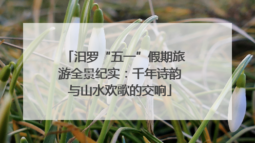 汨罗“五一”假期旅游全景纪实：千年诗韵与山水欢歌的交响