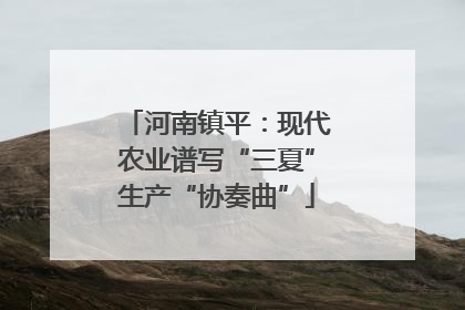 河南镇平：现代农业谱写“三夏”生产“协奏曲”