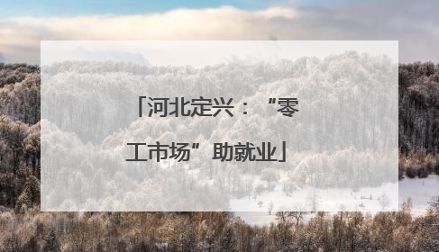 河北定兴：“零工市场”助就业