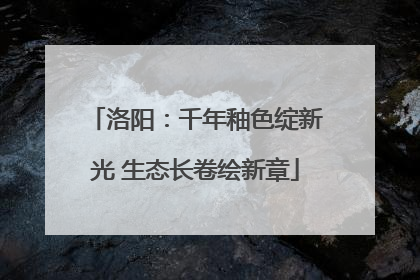 洛阳：千年釉色绽新光 生态长卷绘新章