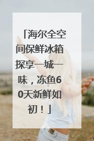 海尔全空间保鲜冰箱探享一城一味，冻鱼60天新鲜如初！