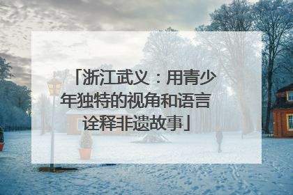 浙江武义：用青少年独特的视角和语言诠释非遗故事