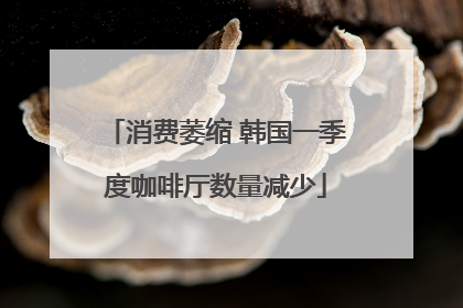 消费萎缩 韩国一季度咖啡厅数量减少