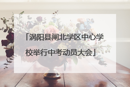 涡阳县闸北学区中心学校举行中考动员大会