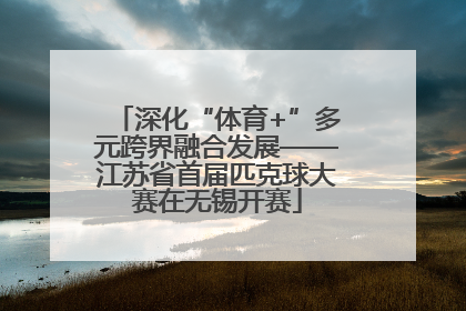 深化“体育+”多元跨界融合发展——江苏省首届匹克球大赛在无锡开赛